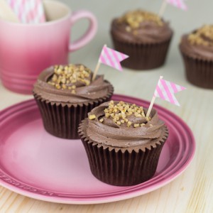 Receta Cupcakes de chocolate (sin huevo y sin lactosa)