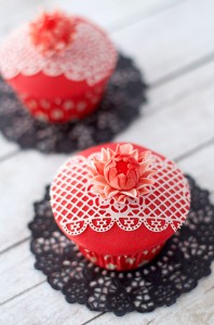 Receta Cupcakes de almendra y chocolate blanco para el día de la madre