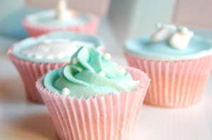 Receta Cupcakes para un recién nacido