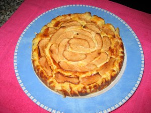 Receta Tarta de queso y manzana