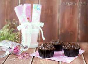 Receta Cupcakes de arándanos y chocolate negro
