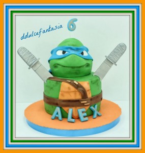 Receta TARTA NINJA PARA ALEX