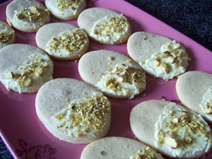 Receta GALLETAS CON CHOCOLATE BLANCO Y PISTACHOS