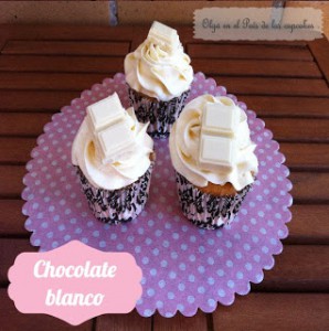 Receta Cupcakes de vainilla y chocolate blanco