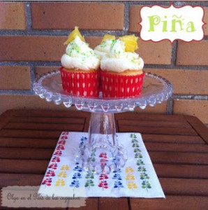 Receta Cupcakes de Piña