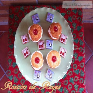 Receta Cupcakes de Roscón de Reyes y turron de cerezas