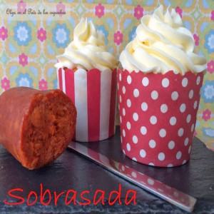 Receta Cupcakes de sobrasada con frosting de queso camembert