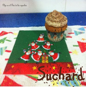 Receta Cupcakes de turrón de chocolate Suchard