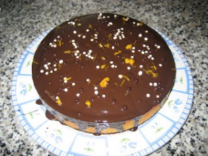 Receta Bizcocho de naranja y chocolate