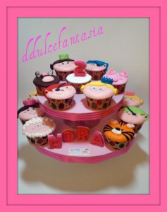 Receta CUPCAKES PRINCESAS,PIRATAS Y ANIMALITOS