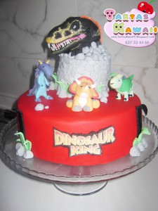 Receta Tarta dinosaur King