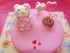 Receta TARTA DE HELLO KITTY