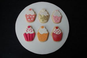 Receta Galletas decoradas cupcakes