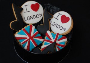 Receta Galletas decoradas para una fan de Londres y su música
