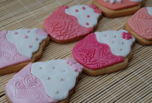 Receta Galletas decoradas con forma de cupcakes