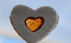 Receta Cookies con corazón de caramelo