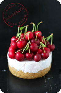 Receta Tarta helada de queso y cerezas