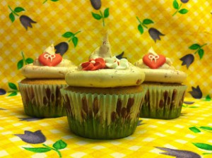 Receta Cupcakes de higos rellenos con frosting de higos