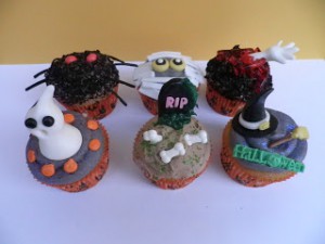Receta Cupcakes de Halloween super decorados y mucho mas!!!!!!