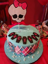 Receta Tarta y Galletas Monster High