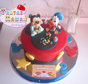 Receta Tarta de Mickey y Donald