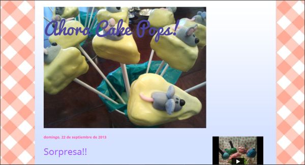 Página web Ahora Cake Pops!