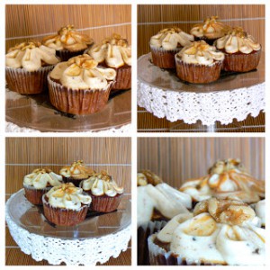 Receta Cupcakes jarabe de arce y nueces