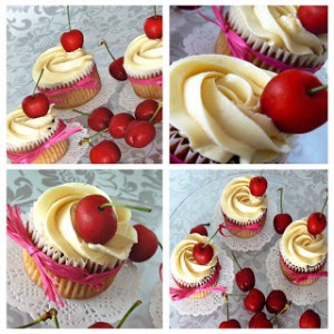 Receta Cherry Cupcakes