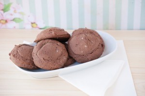 Receta Galletas de chocolate rellenas de dulce de leche