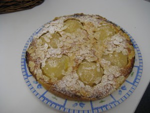 Receta Tarta de peras y almendras