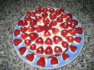 Receta Tarta de fresa y nata de Ana Sevilla