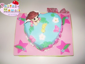 Receta Mini cake hadita corazón