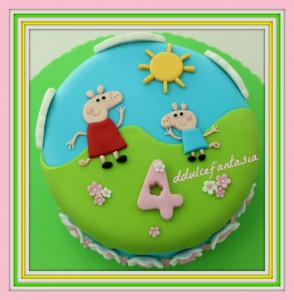 Receta TARTA PEPPA PIG PARA ANGELA