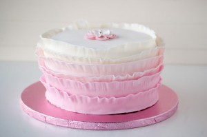 Receta Mi primer ruffle cake