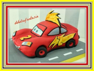 Receta TARTA RAYO MCQUEEN