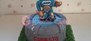 Receta Tarta Fondant SkyLanders