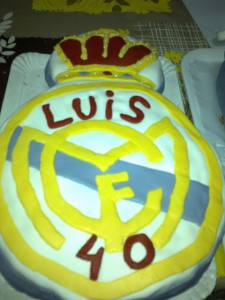 Receta Tarta Real Madrid