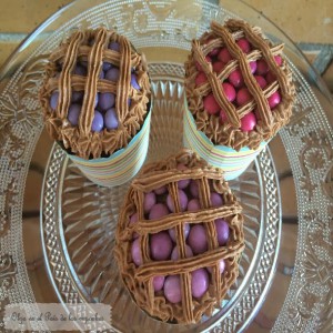 Receta Cupcakes decorados con forma de tartaleta