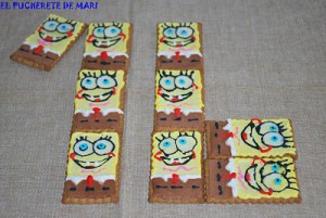 Receta GALLETAS DE BOB ESPONJA Y UN CUMPLEAÑOS