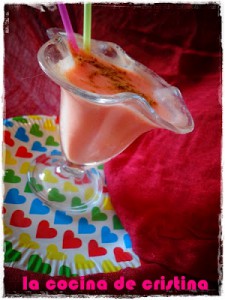 Receta GRANIZADO DE SANDIA Y PAPAYA  LIGHT