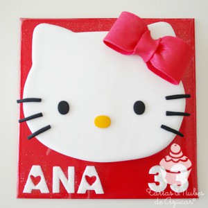 Receta Helloy Kitty cake