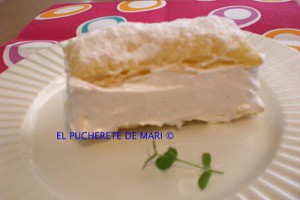 Receta MILHOJAS DE MERENGUE