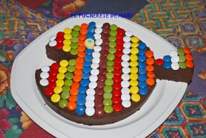 Receta TARTA PEZ DE CHOCHOLATE