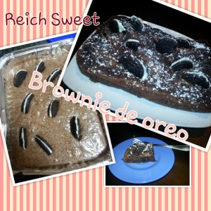 Receta Brownie de Oreo