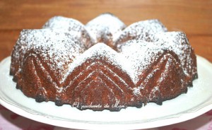 Receta BUNDT CAKE  INTEGRAL DE PERA Y MANZANA