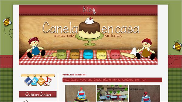 Página web Canela en casa