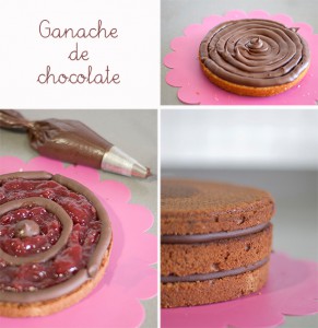 Receta Rellenos para tartas decoradas con fondant: ganache de chocolate