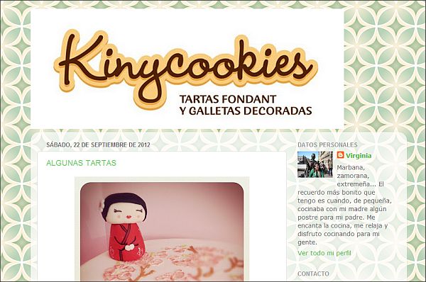 Página web Kinycookies