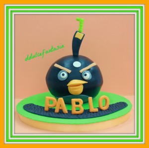 Receta TARTA ANGRY BIRDS PARA PABLO