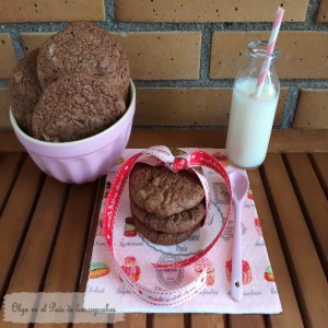 Receta Cookies brownie de chocolate